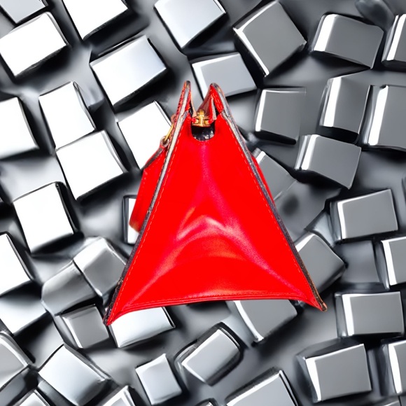 Louis Vuitton Red Epi Triangle Bag! - Picture 6 of 12